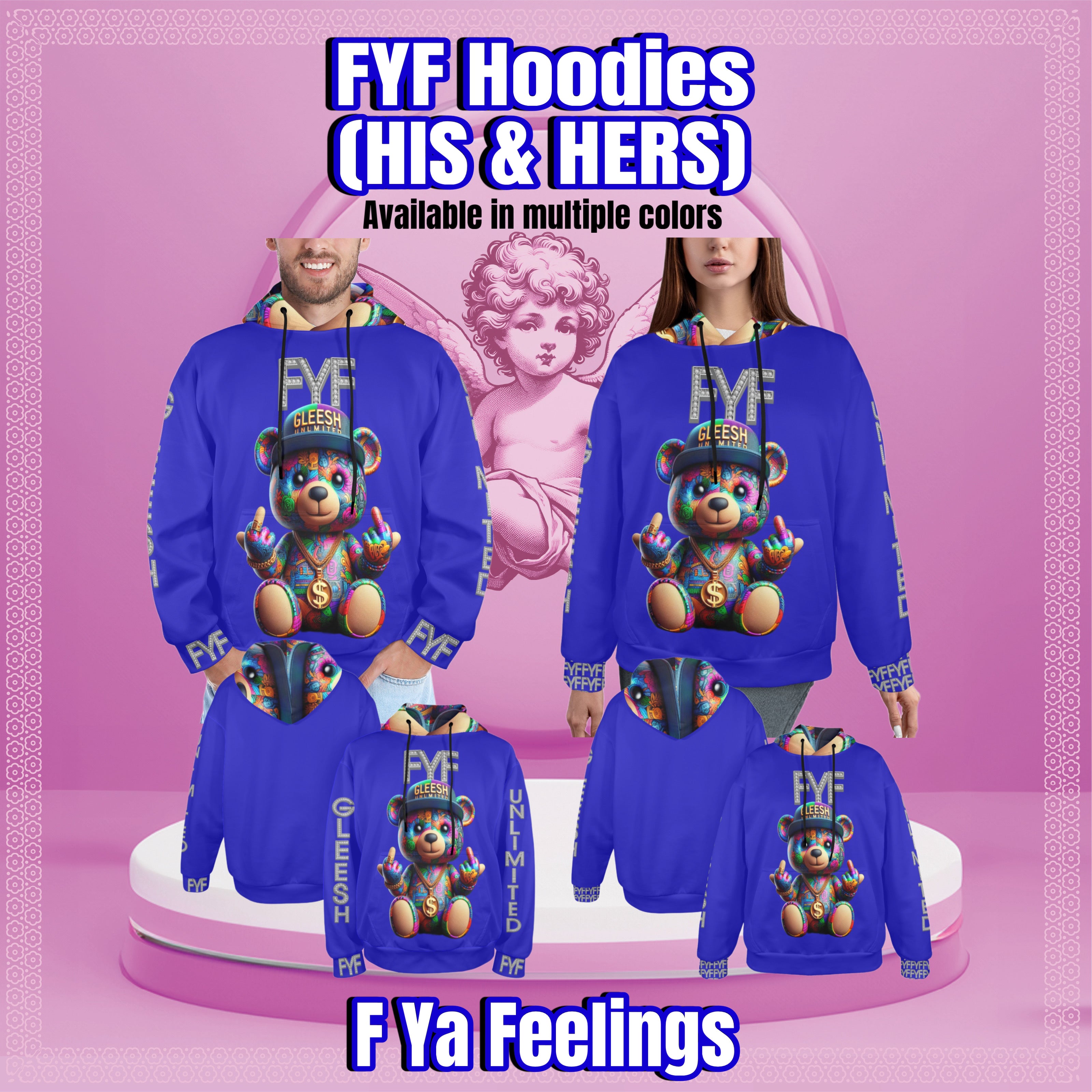 Gleesh Unlimited FYF Bear Hoodie (HIS & HERS) – GLEESH Unlimited LLC